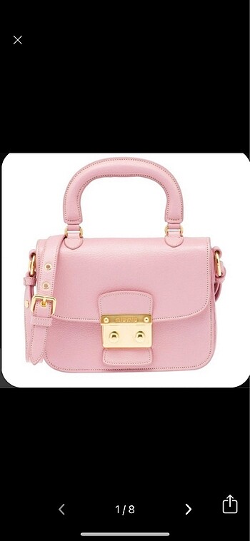 Miu Miu pembe çapraz çanta