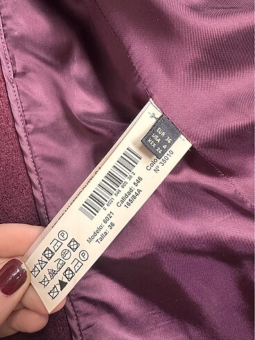 36 Beden bordo Renk Massimo Dutti yün blazer