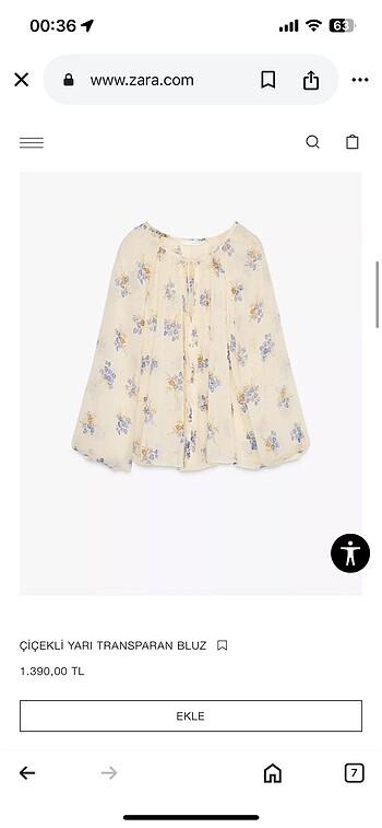 Zara bluz