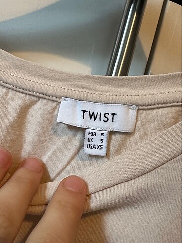 s Beden ten rengi Renk Twist tısort