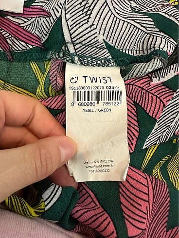 xs Beden çeşitli Renk Twist pantolon