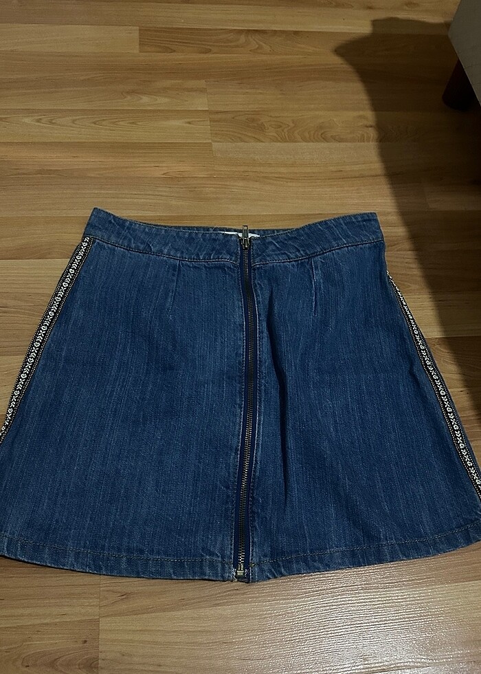 Koton önü fermuarlı etek - Görsel 1