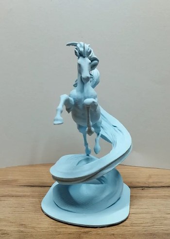  Beden Turkuaz Unicorn Figürin Pastel Tonlarda