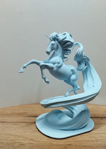  Beden turkuaz Renk Turkuaz Unicorn Figürin Pastel Tonlarda