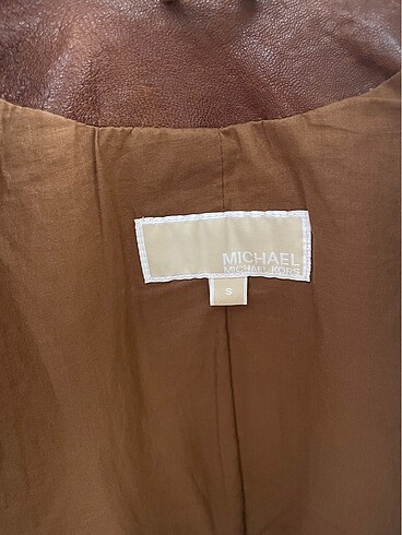 s Beden kahverengi Renk Vintage michael kors deri ceket