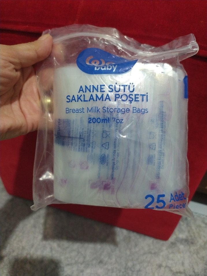 200 ml Anne Sütü Saklama Poşeti 25'li - Görsel 2