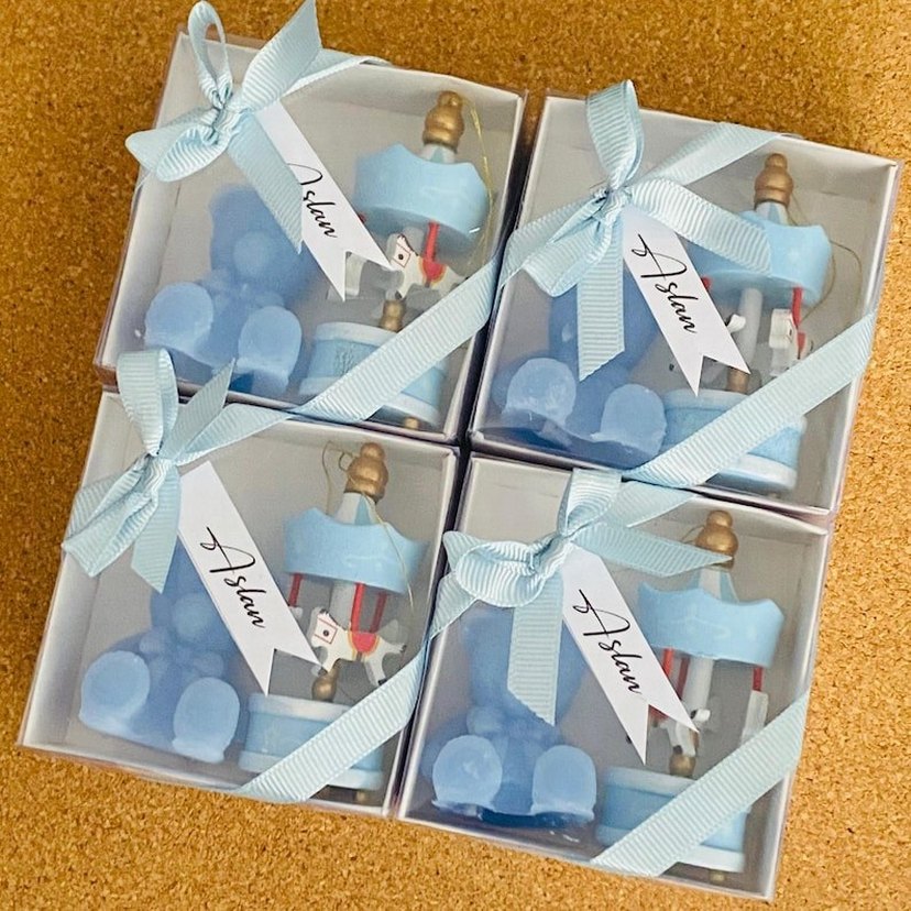 Mavi Pastel Müzik Kutusu Hediye Seti - Görsel 2