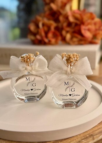 Beyaz Fiyonklu Şeffaf Hediyelik Şişe - Görsel 10