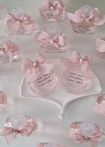 Beyaz Fiyonklu Şeffaf Hediyelik Şişe - Görsel 9