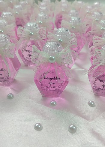 Kişiye Özel Pembe Hediyelik Şişe - Görsel 9