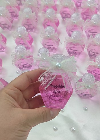 Kişiye Özel Pembe Hediyelik Şişe - Görsel 3