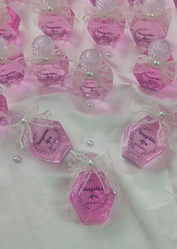 Kişiye Özel Pembe Hediyelik Şişe - Görsel 6