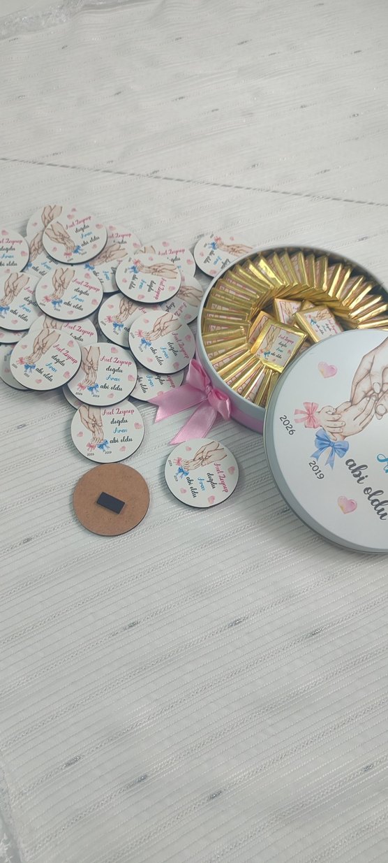 çikolata kutusu ve magnet - Görsel 4