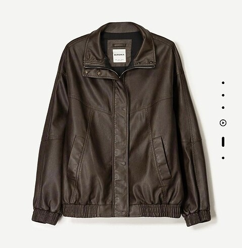 Bershka deri ceket