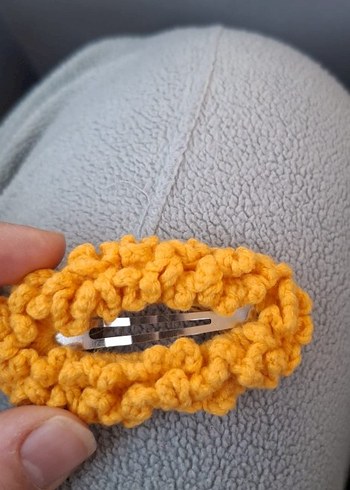 Renkli Nakışlı Örgü Çocuk Toka Seti - Görsel 3