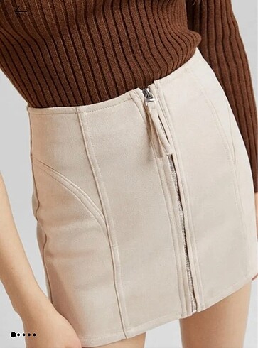 Bershka Süet Etek(Sıfır)