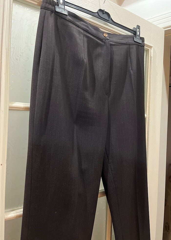 Kadın kumaş pantolon kahverengi - Görsel 2