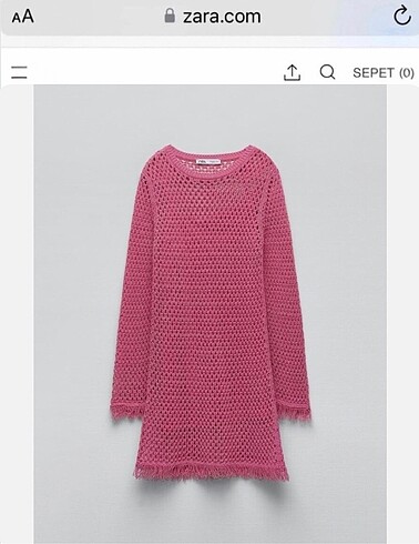 Zara Zara Örgü Elbise L Beden