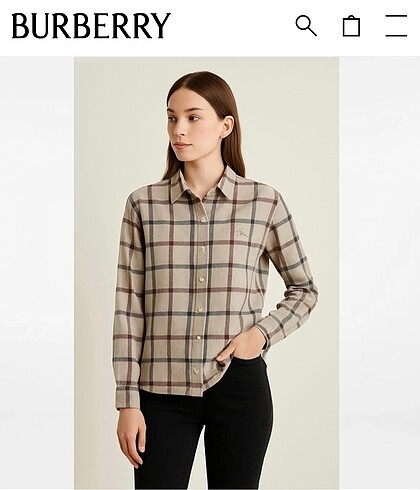 Orjinal Burberry Gömlek M Beden
