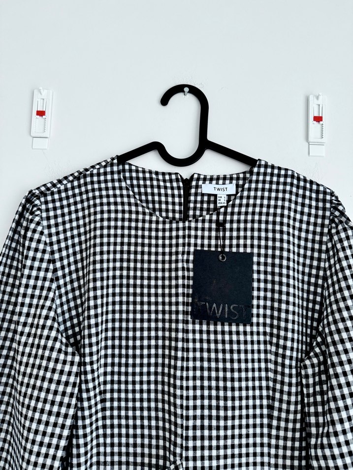 Twist Pötikareli Elbise S Beden - Görsel 3