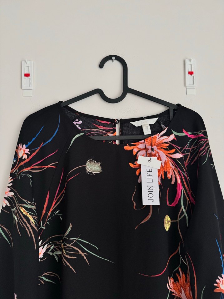 H&M Çiçekli Elbise M Beden - Görsel 3