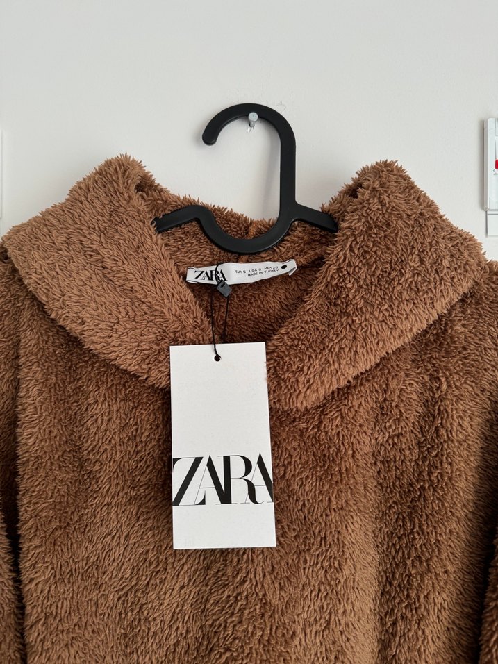 Zara Peluş Sweatshirt S Beden - Görsel 3