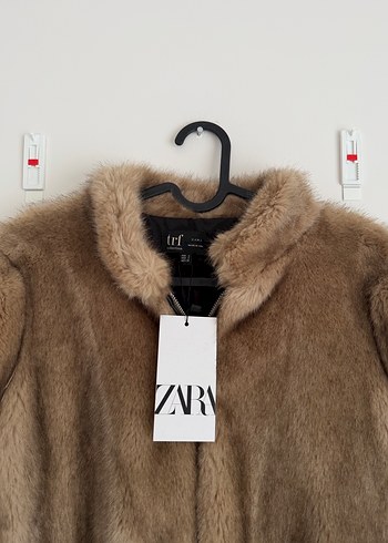 Zara Tüylü Mont S Beden - Görsel 3