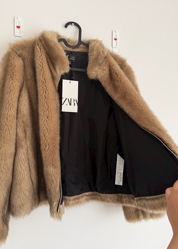 Zara Tüylü Mont S Beden - Görsel 6