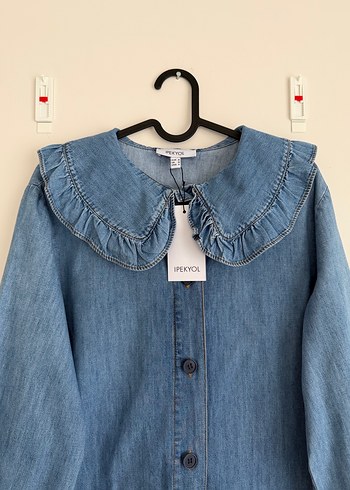 İpekyol Kot Gömlek M Beden - Görsel 3