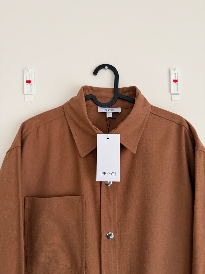 İpekyol Kaşe Gömlek L Beden - Görsel 3