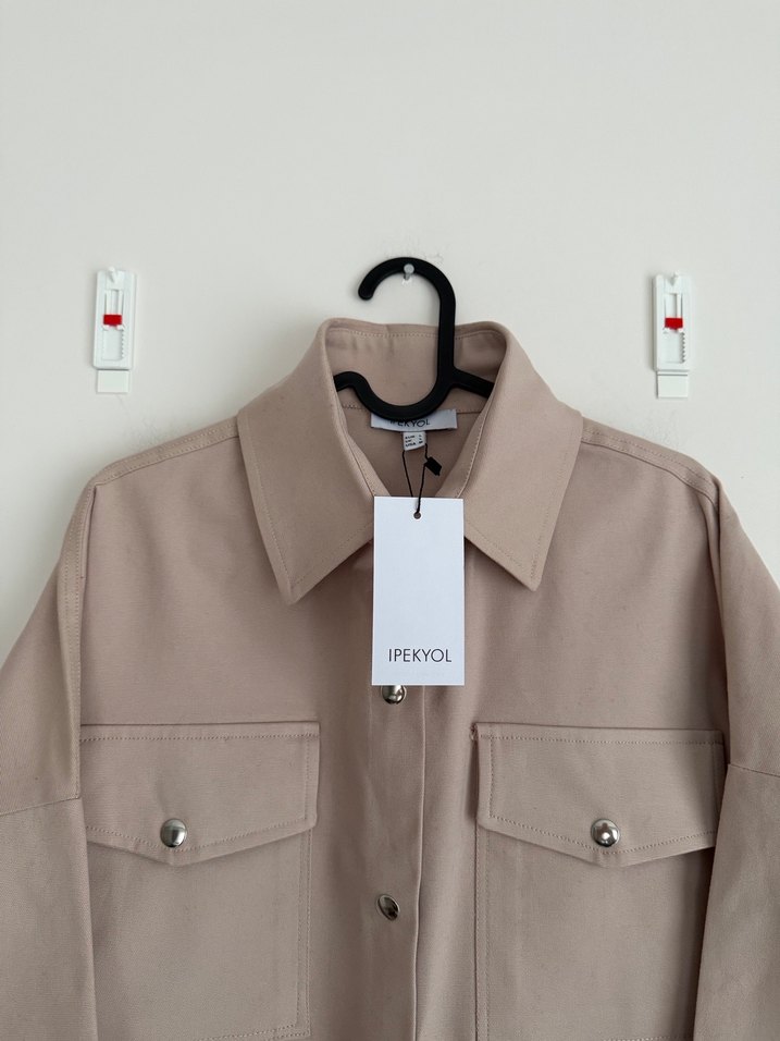 İpekyol Jean Bej Gömlek L Beden - Görsel 3