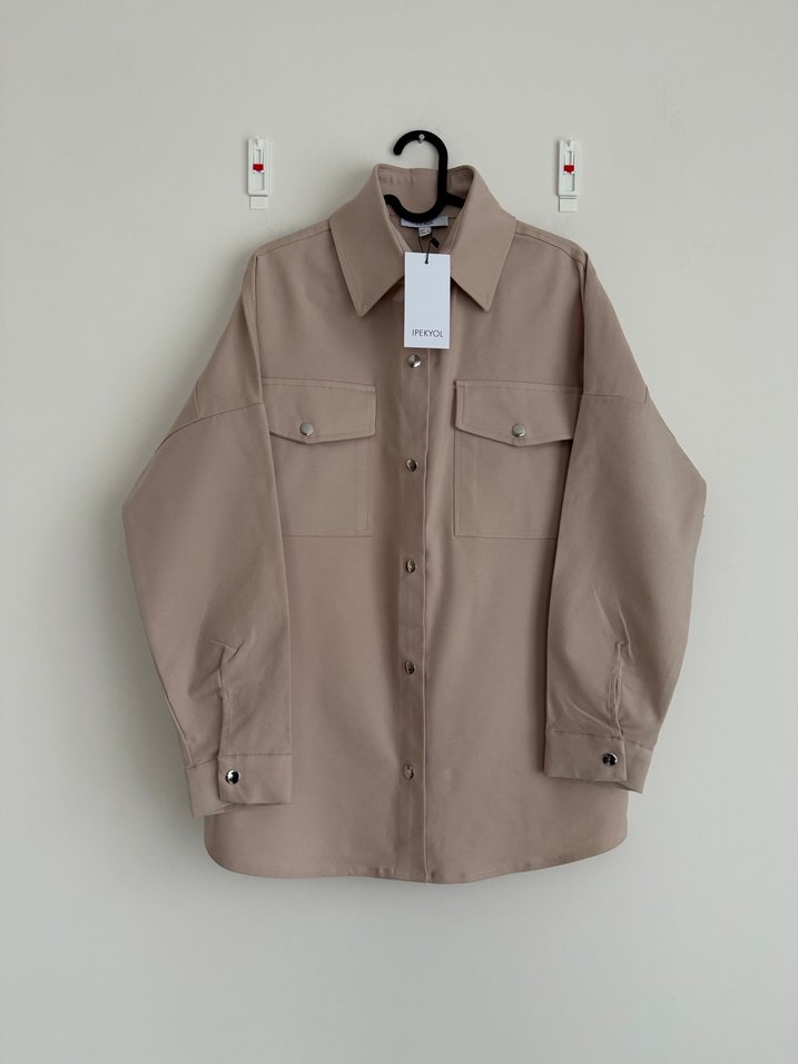 İpekyol Jean Bej Gömlek L Beden - Görsel 2