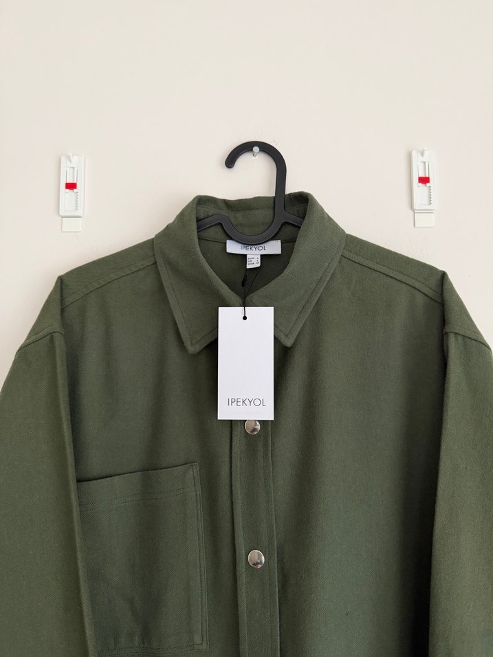 İpekyol Kaşe Gömlek L Beden - Görsel 3