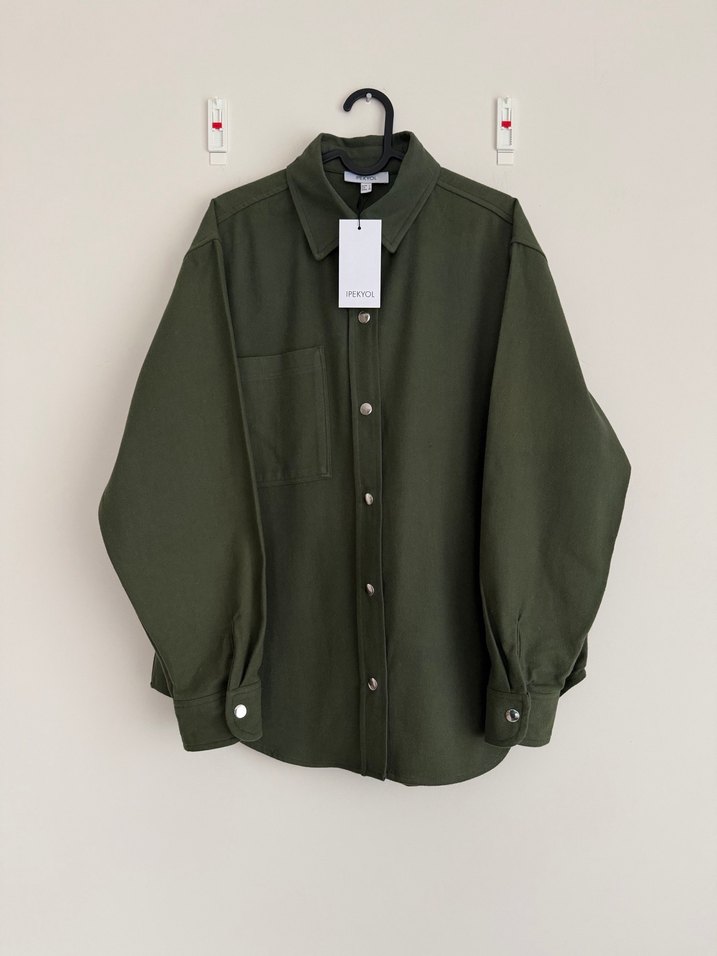 İpekyol Kaşe Gömlek L Beden - Görsel 2