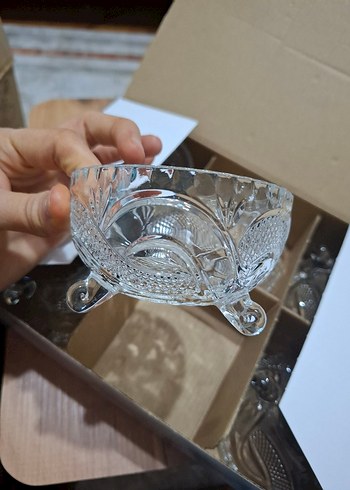 İşlemeli Beyaz Cam Kase Seti - Görsel 3