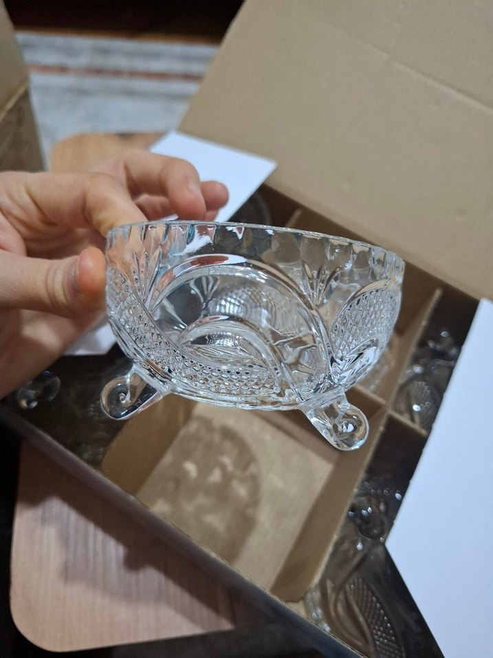 İşlemeli Beyaz Cam Kase Seti - Görsel 3