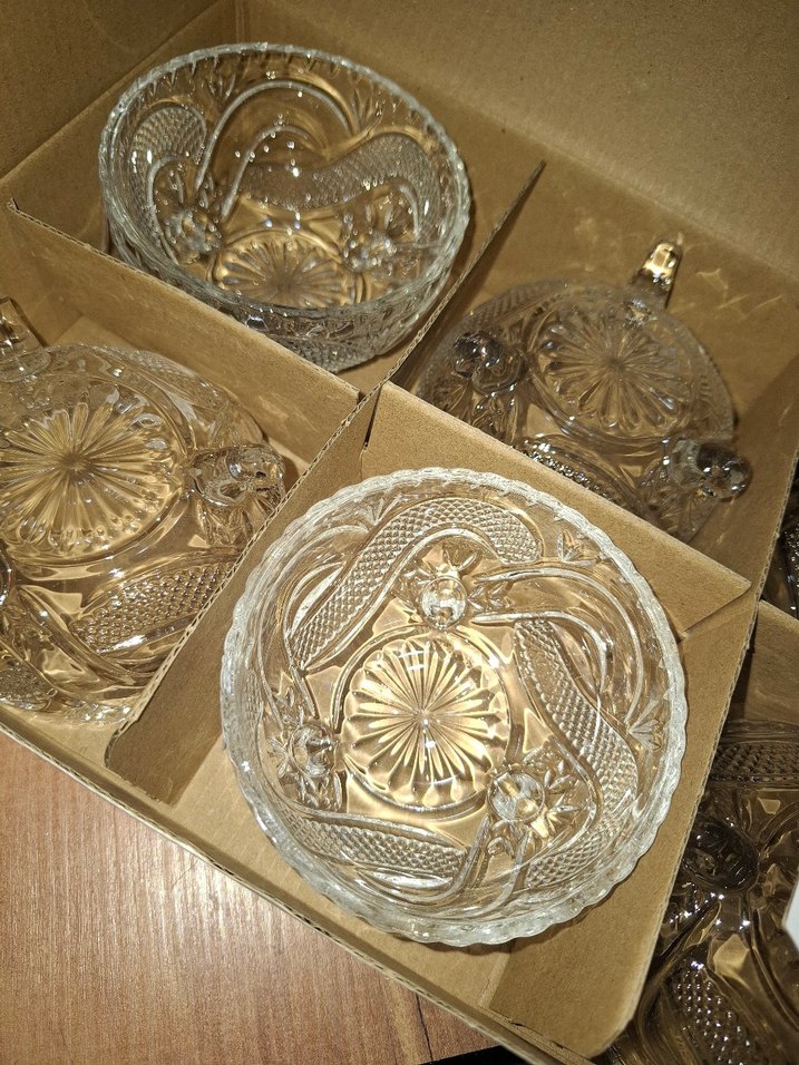 İşlemeli Beyaz Cam Kase Seti - Görsel 2