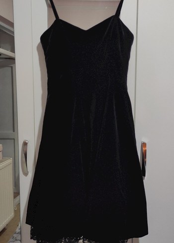Siyah Straplez Gotik Midi Elbise