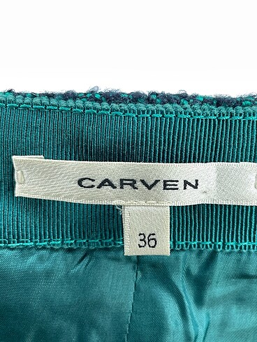 36 Beden lacivert Renk Carven Mini Etek %70 İndirimli.