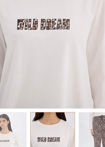 Kahverengi Leopar Desenli Kadın Kumaş Pantolon - Görsel 4