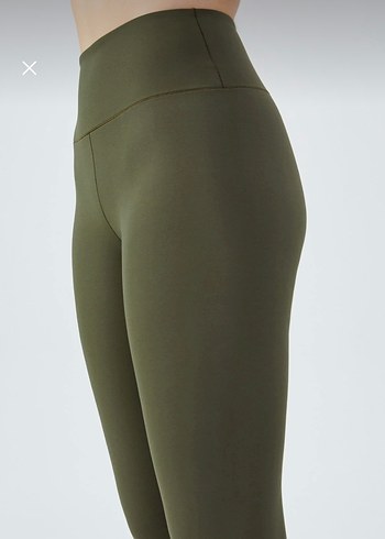 Beyaz Normcore Spor Kadın Taytı - Görsel 3