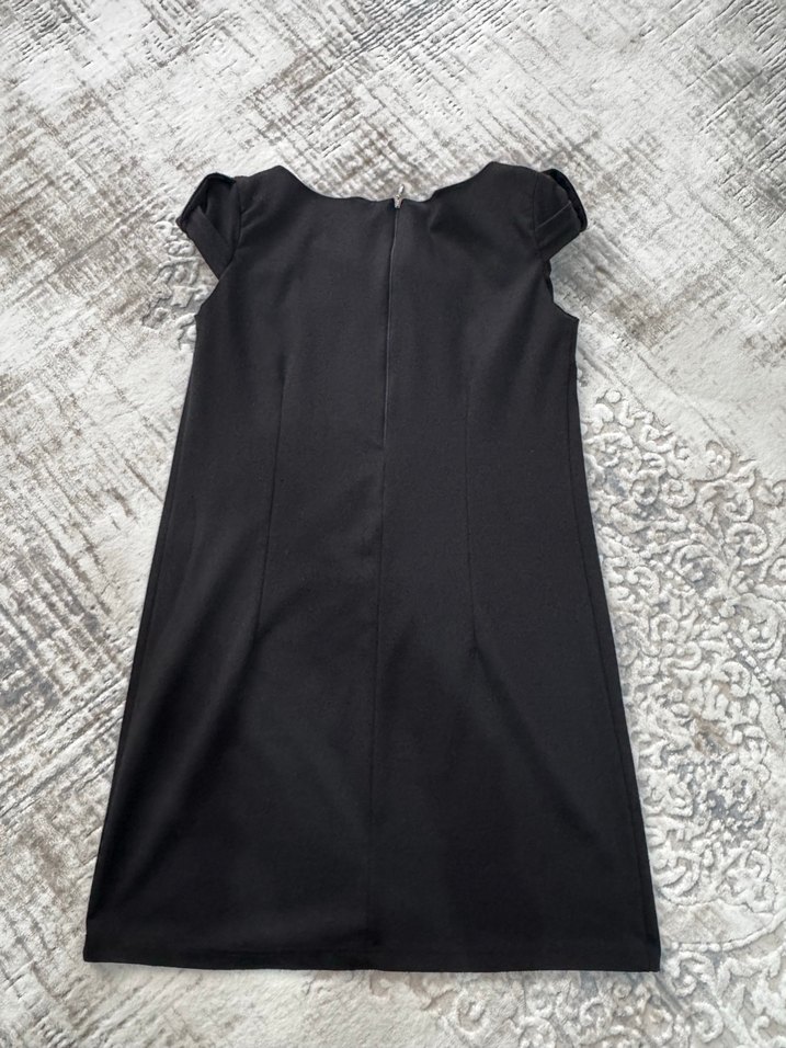 Siyah Kısa Kollu Mini Elbise - Görsel 2