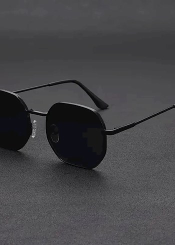 Siyah Minimalist Gotik Kadın Ve Erkek Güneş Gözlüğü