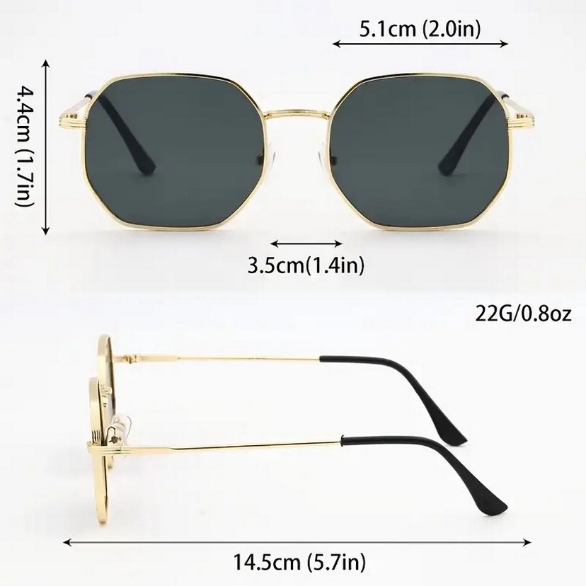 Siyah Minimalist Kadın ve Erkek Moda Güneş Gözlüğü - Görsel 5