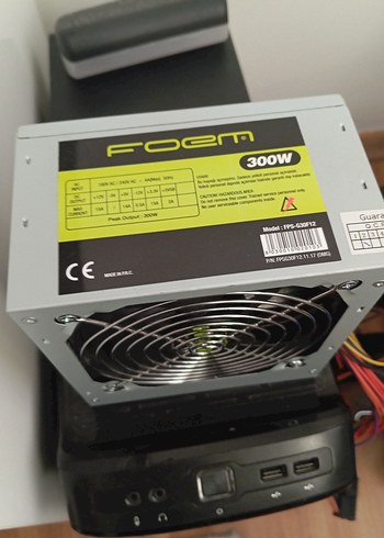 300W Gri Bilgisayar Güç Kaynağı, Sorunsuz - Görsel 2