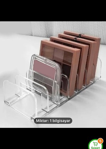 Şeffaf Makyaj Organizeri far paleti organizeri sıfır