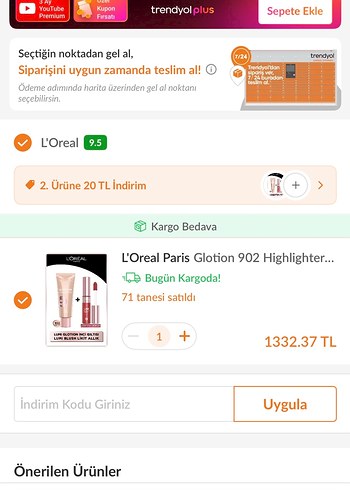 Beden Renk L'Oréal UMI Aydınlatıcı ve Allık set SIFIR