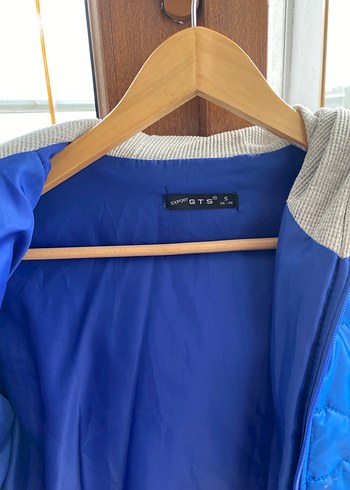 Kadın Mavi Kapitone Mont Fermuarlı - Görsel 3