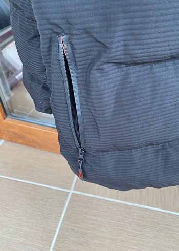 Gri Erkek Fermuarlı Sokak Stili Mont - Görsel 2