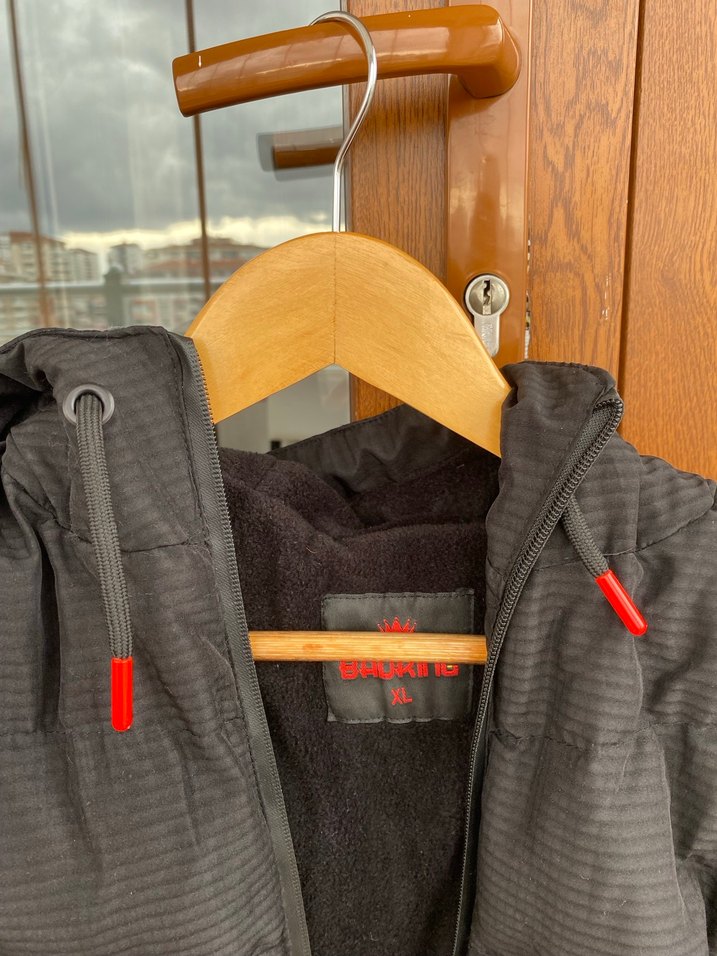 Gri Erkek Fermuarlı Sokak Stili Mont - Görsel 5